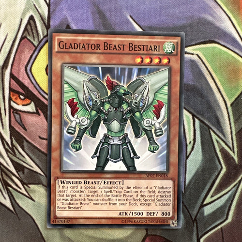 AP07-EN018 Gladiator Beast Bestiari Common Unlimited Edition NM Yugioh Card
