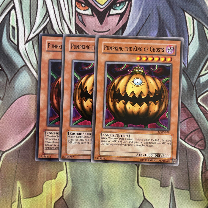 MRD-079 x3 Pumpking the King of Ghosts Common Excellent Conditon Yugioh