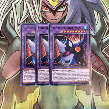 ROTD-EN039 x3 Frightfur Cruel Whale Common Excellent Condition Yugioh