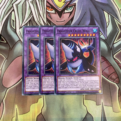 ROTD-EN039 x3 Frightfur Cruel Whale Common Excellent Condition Yugioh