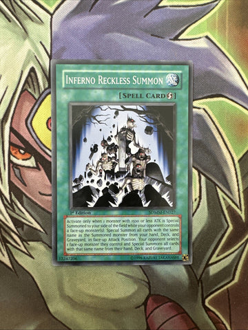 SDMM-EN027 Inferno Reckless Summon Common 1st Edition NM Yugioh Card