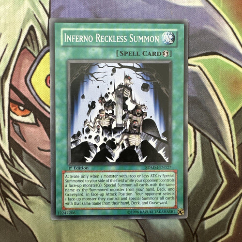 SDMM-EN027 Inferno Reckless Summon Common 1st Edition NM Yugioh Card