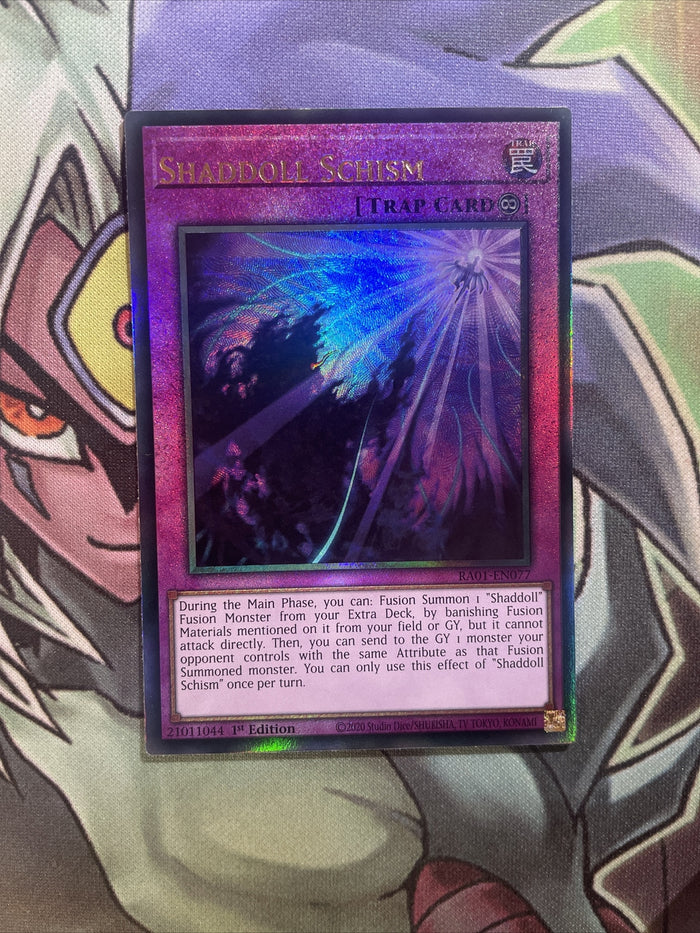 RA01-EN077 Shaddoll Schism New Ultimate Rare NM 1st Edition Yugioh Card
