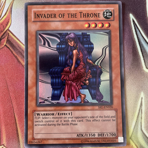 SRL-EN026 Invader Of The Throne - Super Rare - Yugioh Card EN VERSION