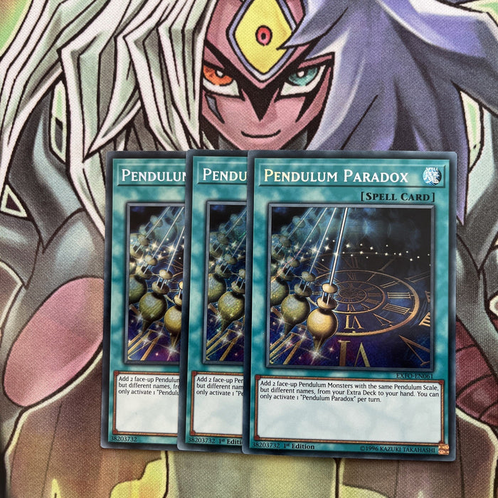 EXFO-EN061 x3 Pendulum Paradox Secret Rare Excellent Condition Yugioh