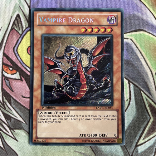 EXVC-EN081 Vampire Dragon Secret Rare 1st Edition NM Yugioh Card