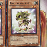 POTD-EN022 Babycerasaurus 3x Yugioh Common Excellent Condition x3