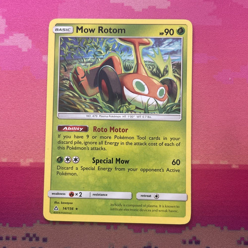 Pokemon Card Mow Rotom Ultra Prism Rare 14/156 Near Mint