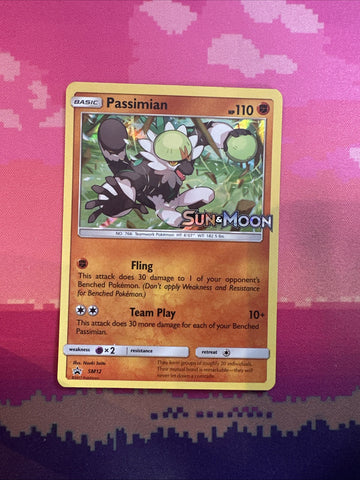 Pokemon Card Passiman SM12 Black Star Promo NM