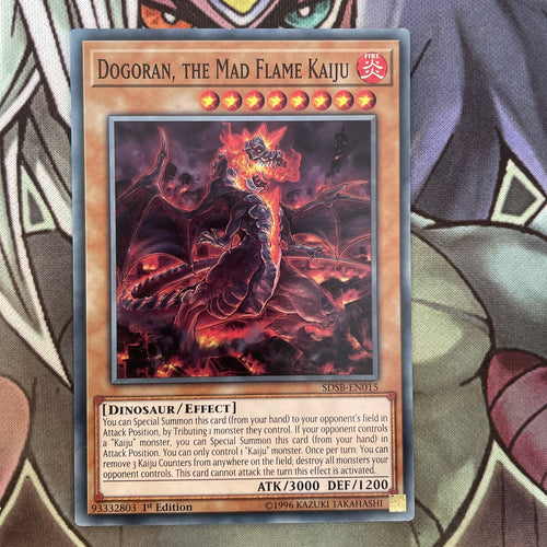 SDSB-EN015 Dogoran, The Mad Flame Kaiju Common 1st Edition NM Yugioh