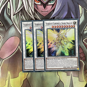 CIBR-ENSE1 x3 Stardust Chronicle Spark Dragon Super Excellent Condition Yugioh