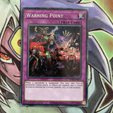 PHRA-EN078 Warning Point Secret Rare 1st Edition NM Yugioh Card