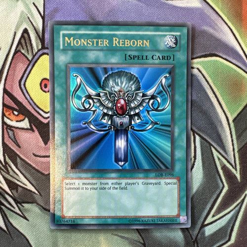 LOB-E096 Monster Reborn Ultra Rare Unlimited Edition NM Yugioh Card