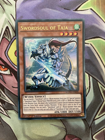 MAMA-EN035 Swordsoul of Taia Ultra Rare 1st Edition NM Yugioh