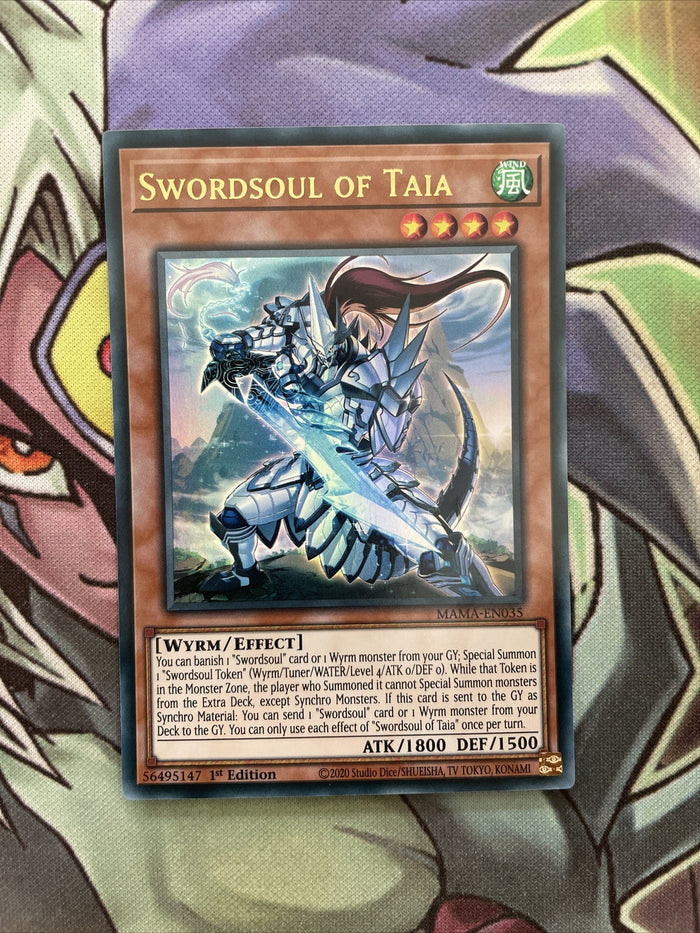MAMA-EN035 Swordsoul of Taia Ultra Rare 1st Edition NM Yugioh