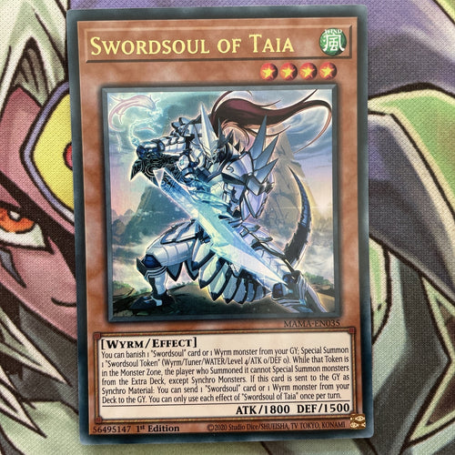 MAMA-EN035 Swordsoul of Taia Ultra Rare 1st Edition NM Yugioh