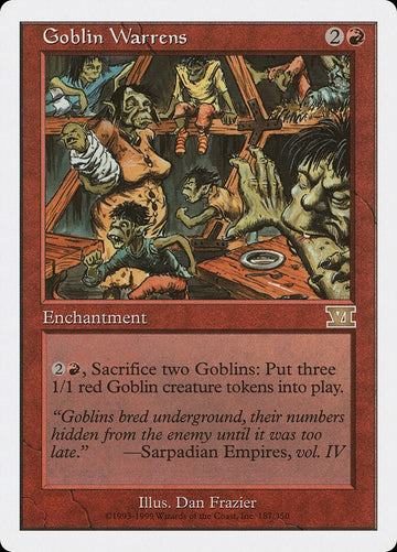 Goblin Warrens - Sixth Edition Rare Excellent Magic MTG