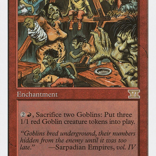 Goblin Warrens - Sixth Edition Rare Excellent Magic MTG