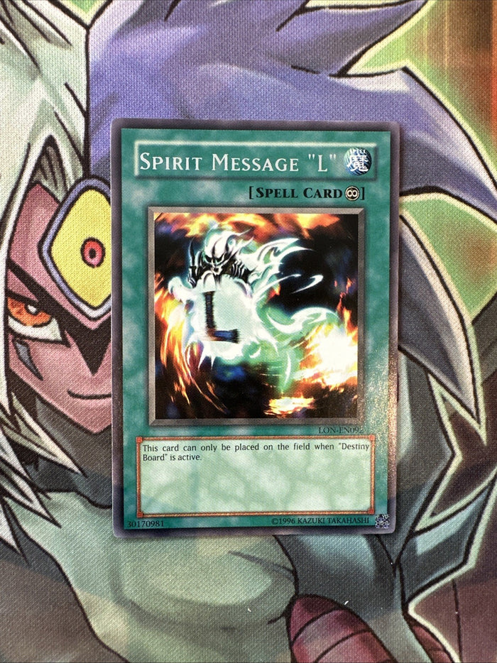 LON-EN092 Spirit Message L Rare Unlimited Edition NM Yugioh Card
