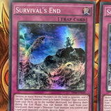 SR04-EN030 Survival's End | Unlimited Super Rare | YuGiOh Trading Card Game x3