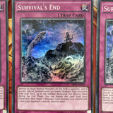 SR04-EN030 Survival's End | Unlimited Super Rare | YuGiOh Trading Card Game x3