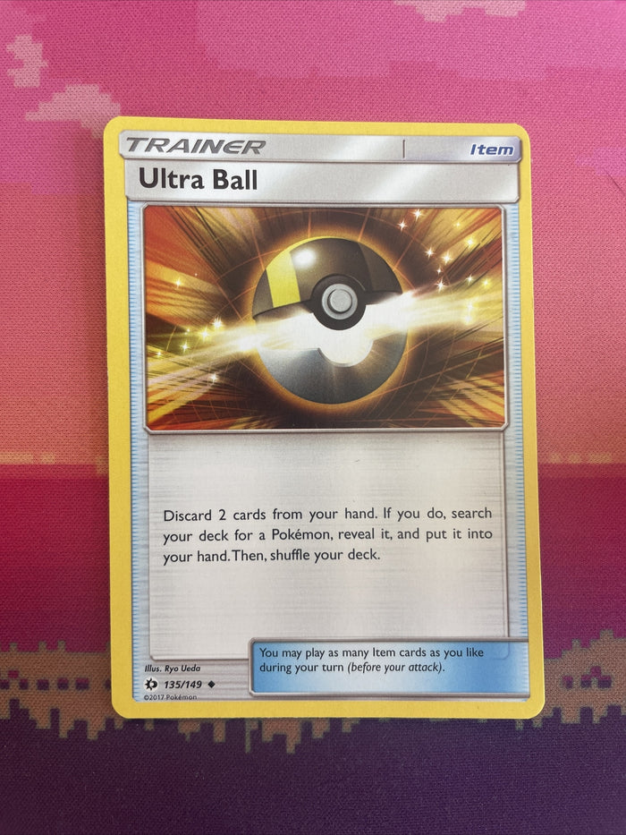 Pokemon Card Ultra Ball Sun & Moon Uncommon 135/149 Near Mint
