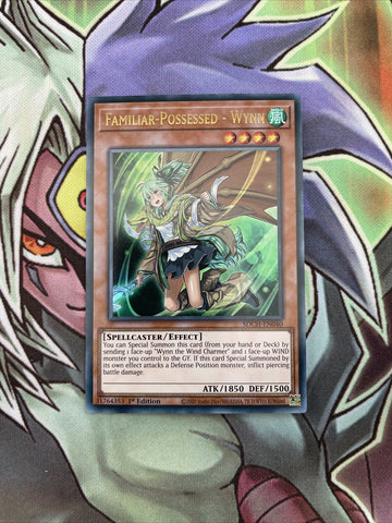SCH-EN040 Familiar Possessed - Wynn Ultra Rare 1st Edition NM Yugioh Card