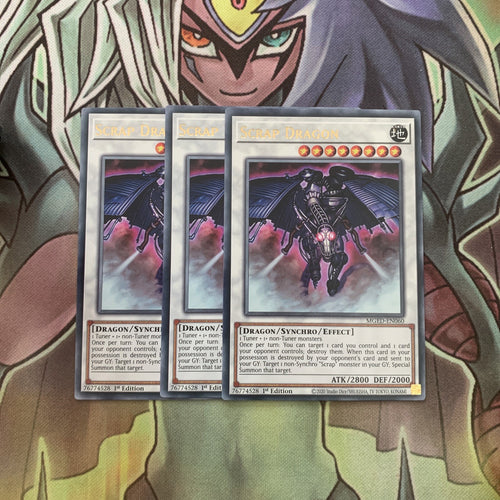 MGED-EN060 x3 Scrap Dragon Rare Excellent Condition Yugioh