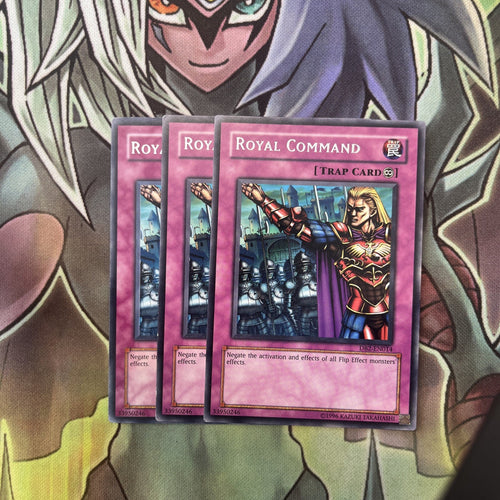 DB2-EN014 x3 Royal Command Rare Excellent Condition Yugioh