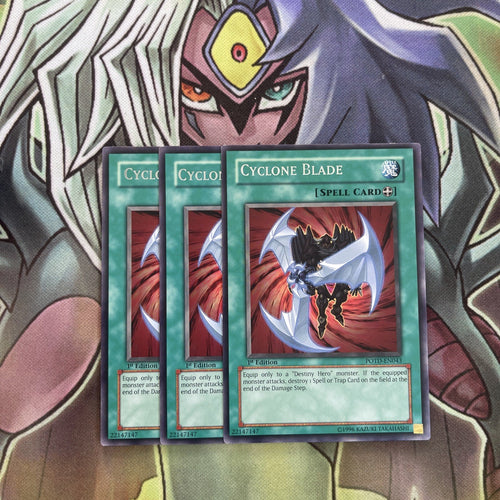 POTD-EN043 x3 Cyclone Blade Rare Excellent Condition Yugioh