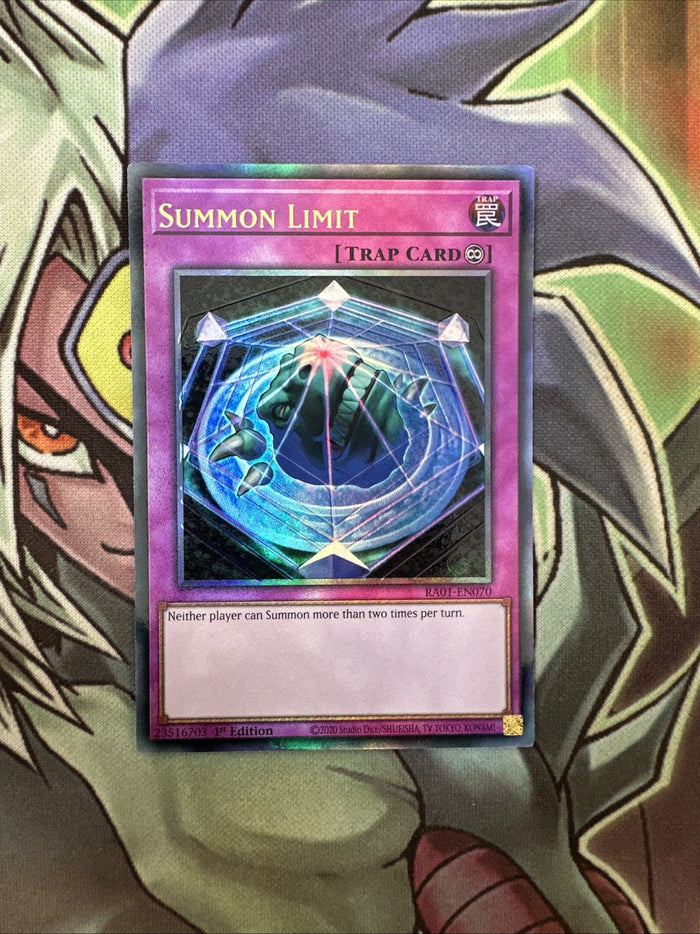 RA01-EN070 Summon Limit New Ultimate Rare 1st Edition NM Yugioh Card