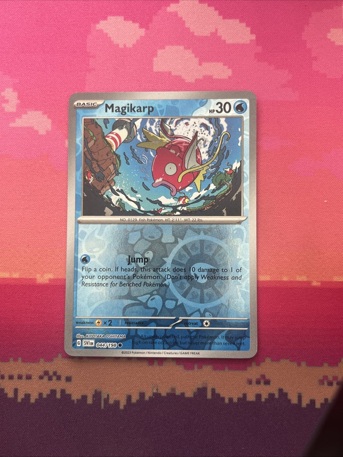 Pokemon Card Magikarp Scarlet & Violet Reverse Holo 044/198 Near Mint