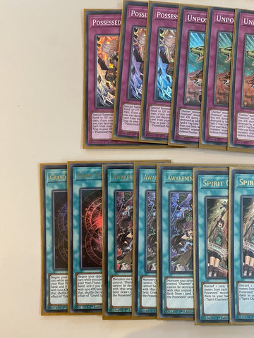 Deck Familiar Possessed Yugioh 22 Cards (back)