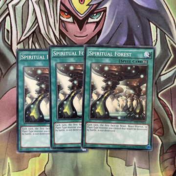 AP05-EN024 x3 Spiritual Forest Common Excellent Condition Yugioh