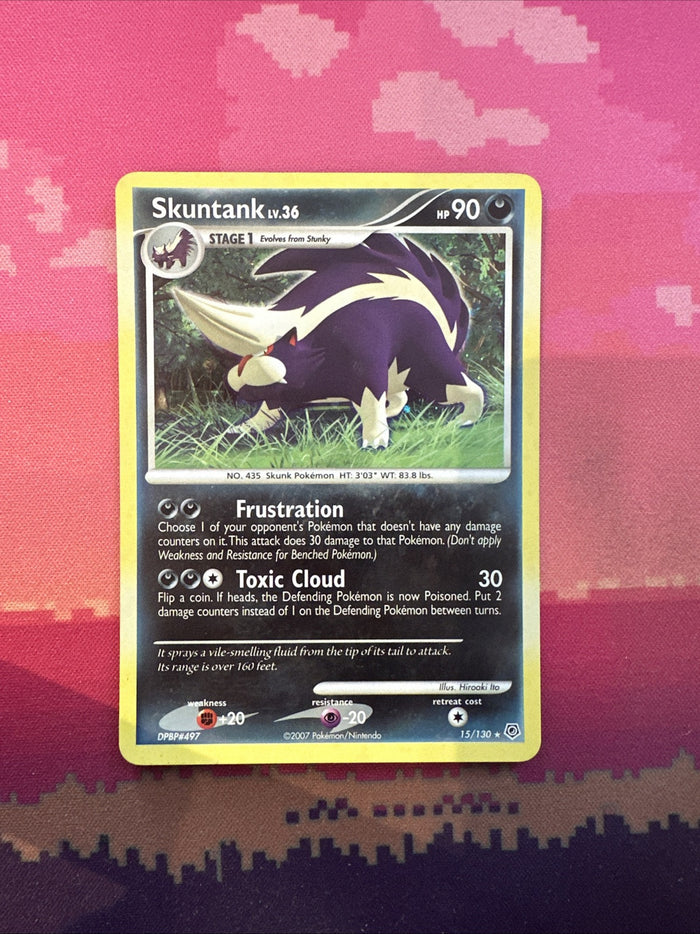 Pokemon Card Skuntank Diamond & Pearl Holo Rare 15/130 Near Mint