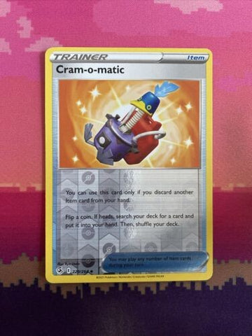 Pokemon Card Cram-o-matic Fusion Strike Reverse Holo 229/264 NM