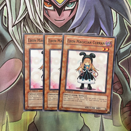 CRV-EN031 x3 Ebon Magician Curran Common Excellent Condition Yugioh
