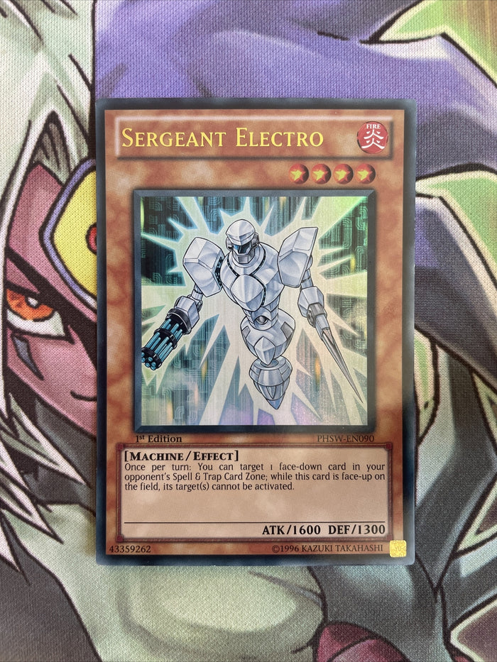 PHSW-EN090 Sergeant Electro Ultra Rare 1st Edition NM Yugioh Card