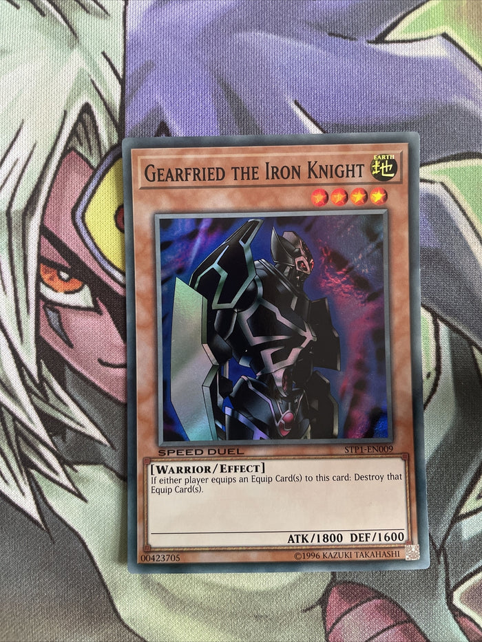STP1-EN009 Gearfried The Iron Knight Super Rare Unl Edition NM Yugioh Card