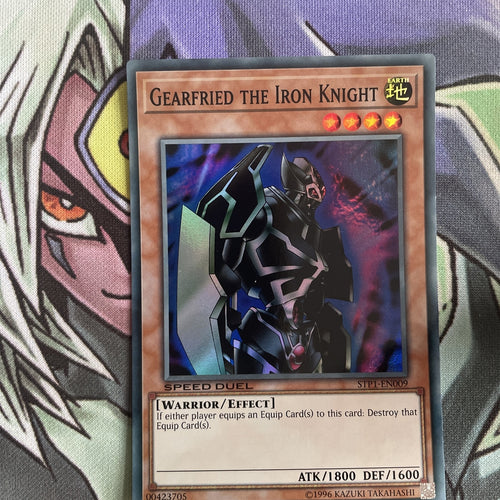 STP1-EN009 Gearfried The Iron Knight Super Rare Unl Edition NM Yugioh Card