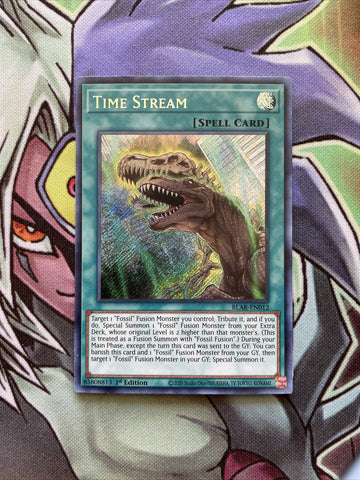 BLAR-EN012 Time Stream Secret Rare 1st Edition Near Mint Yugioh Card