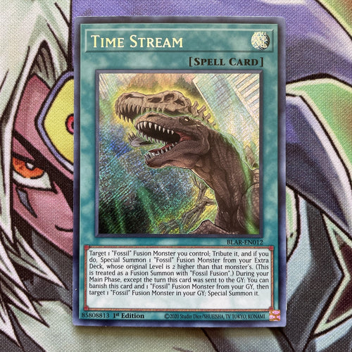 BLAR-EN012 Time Stream Secret Rare 1st Edition Near Mint Yugioh Card