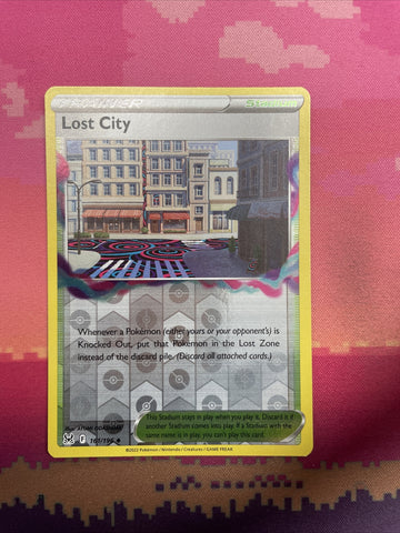 Pokemon Card Lost City Lost Origin Reverse Holo 161/196 NM