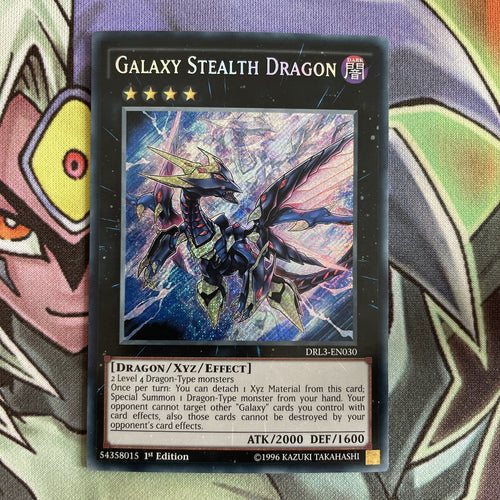 DRL3-EN030 Galaxy Stealth Dragon Secret Rare 1st Edition NM Yugioh Card