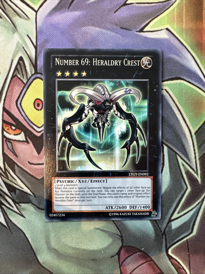 LTGY-EN092 Number 69: Heraldry Crest Rare Unlimited Edition NM Yugioh Card