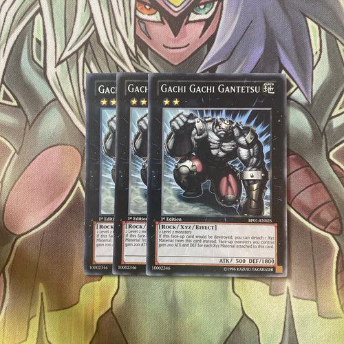 BP01-EN025 x3 Gachi Gachi Gantesu CommonExcellent Condition Yugioh