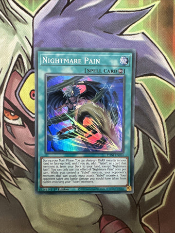 PHNI-EN054 Nightmare Pain Super Rare 1st Edition NM Yugioh Card