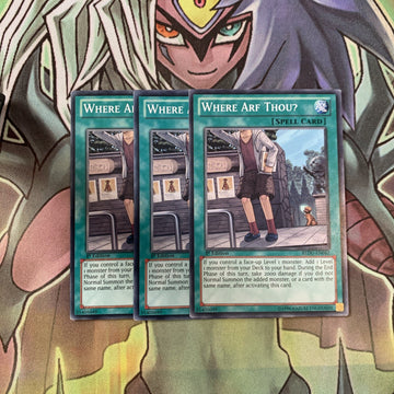 REDU-EN062 x3 Where Arf Thou? Common Excellent Condition Yugioh
