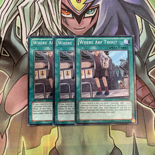 REDU-EN062 x3 Where Arf Thou? Common Excellent Condition Yugioh