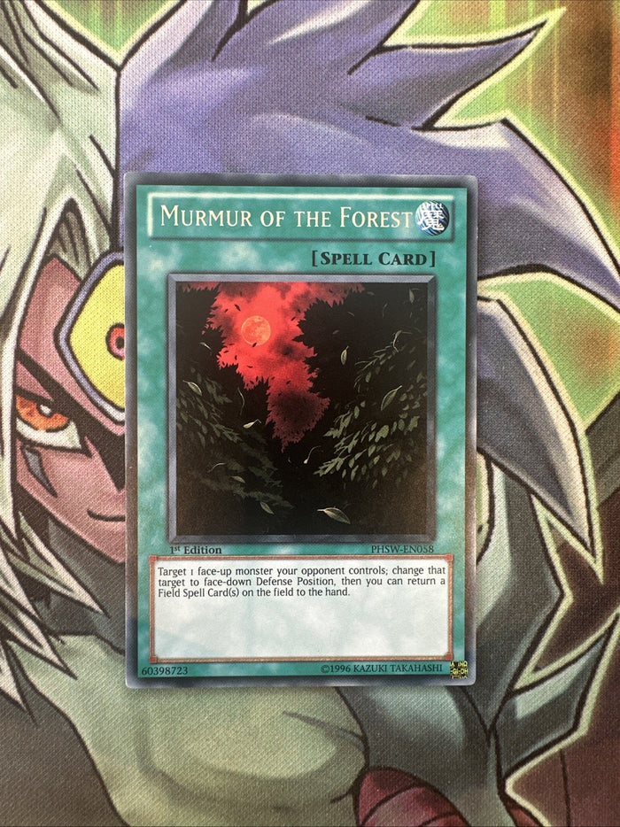 PHSW-EN058 Murmur Of The Forest Rare 1st Edition NM Yugioh Card